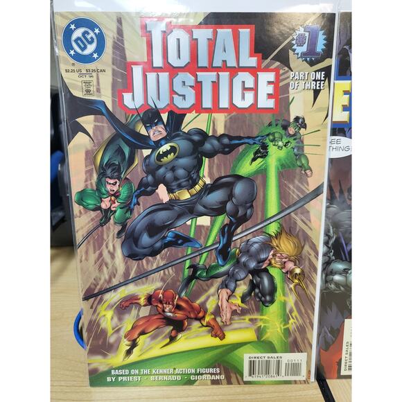 Total Justice #1-3 (1996) DC Comics Mini-Series Based On Kenner Toy Line VF - Picture 2 of 4